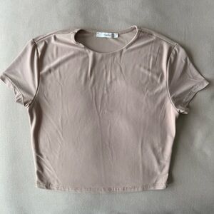 Neutral Crop Top